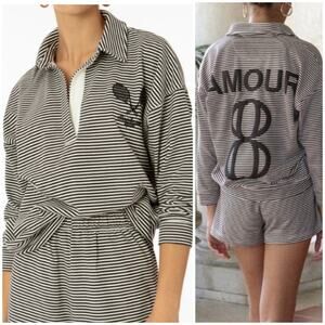 Ellandemm Club Stripe Oversized Pullover M/L